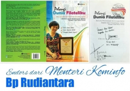  Buku Fileteli Kreatif ku pertama, Bp Rudiantara mengendors, terima kasih pak .....| Dokumentasi pribadi