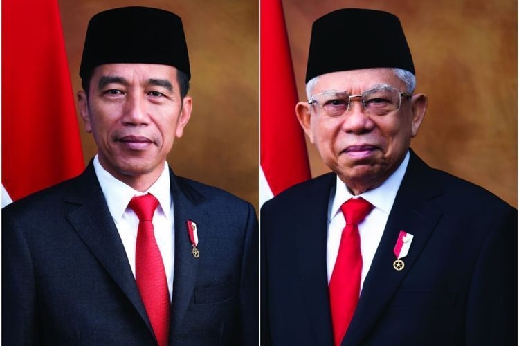 Foto Presiden Joko Widodo dan Wakil Presiden K.H. Maruf Amin (Dok. Setneg)
