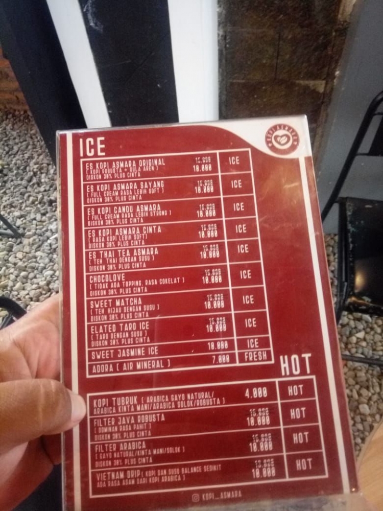 Berbagai menu minuman yang menggoda dok. Pri