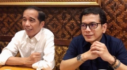 Wishnutama (kanan) bersama Presiden Joko Widodo. - Instagram/wishnutama