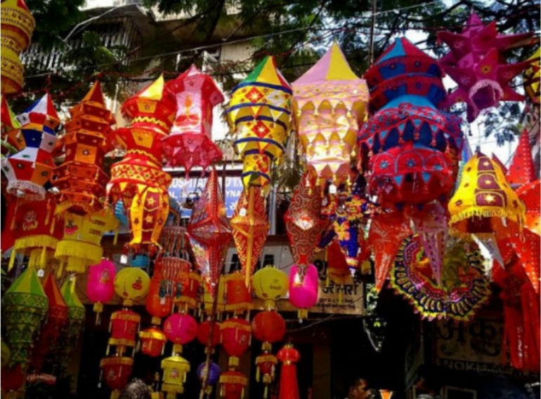 Pusat Belanja jelang Diwali di Mumbai (Foto: Nativeplanet.com)