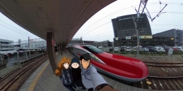 Shinkansen Komachi yang membawa saya ke Akita (dokumentasi pribadi)