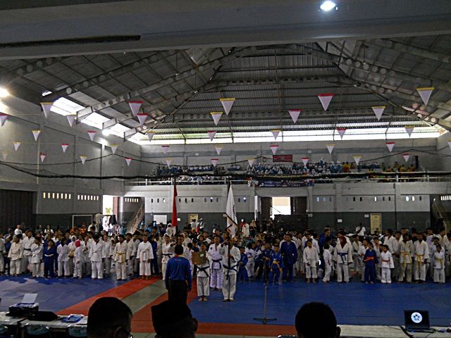 Upacara Pembukaan Kejurprov Judo Jateng di GOR Susilo Sudarman Kompleks SMKN 1 Gombong 26 Oktober 2019. Dokpri