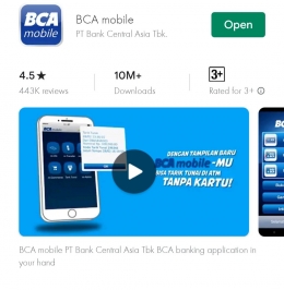 Aplikasi BCA mobile, aplikasi nya 