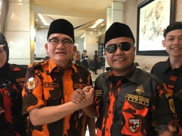 Fuad Kasyfurrahman Ketua SAPMA Pemuda Pancasila Bersama Ruhut Sitompul Pengurus MPN Pemuda Pancasila | dokpri