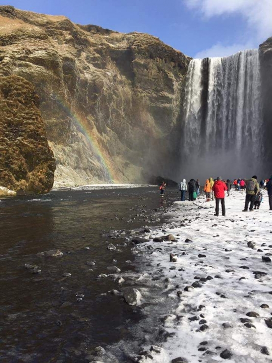 Pelangi di Skgafoss Waterfalls (dokpri)