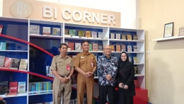 Kantor Perwakilan Bank Indonesia Kalimantan Selatan, (29/10) meresmikan BI Corner atau pojok baca BI di Dinas Perpustakan dan Kearsipan Kabupaten Tanah Laut.| Dokumentasi pribadi