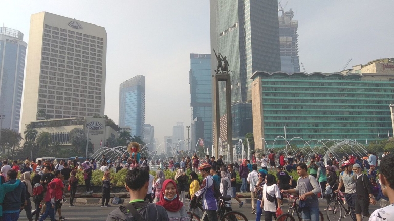 Jakarta berkabut? Enggak itu polusi udara (Dokumentasi pribadi)