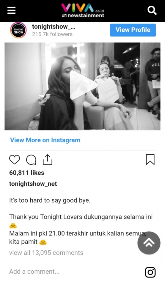 Update Instagram TNS yang dijadikan kabar oleh Viva. (Dokpri/Screenshot/Viva/Instagram TNS NET)