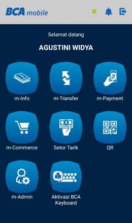 Screenshot Aplikasi BCA Mobile