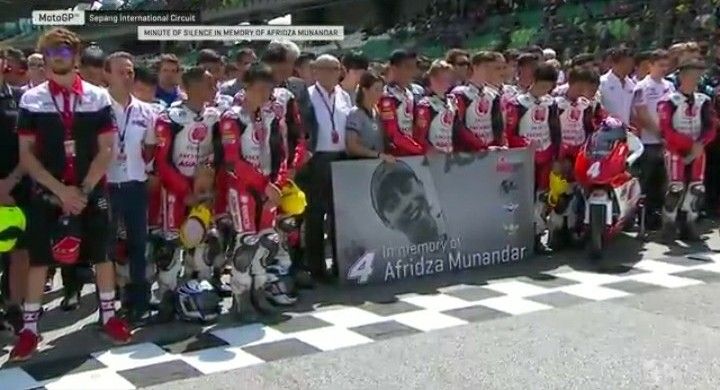 Penghormatan bagi Afridza | Foto motogp.com