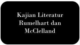 Kajian Literatur Rumelhart dan McClelland