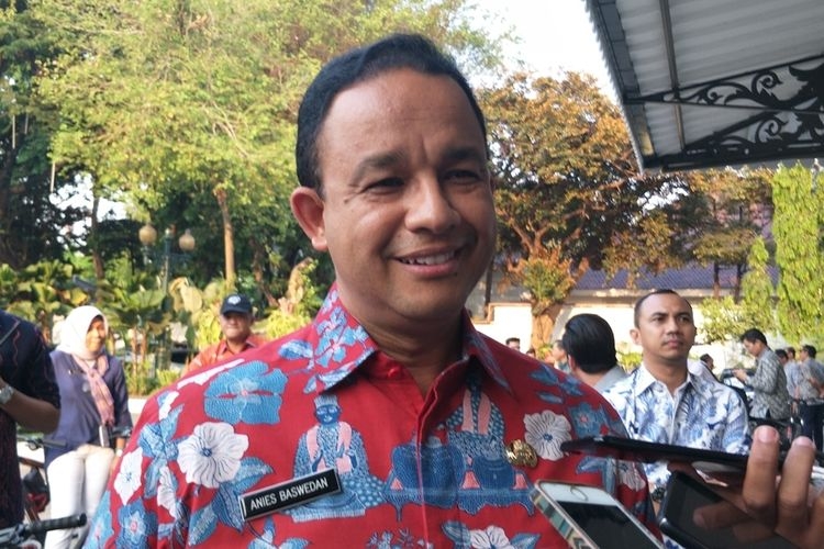 Gubernur DKI Jakarta Anies Baswedan di Balai Kota DKI Jakarta, Jalan Medan Merdeka Selatan, Kamis (24/10/2019).(KOMPAS.COM/NURSITA SARI) 