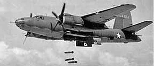 Ilustrasi : Pesawat Martin B-26 Marauder, pesawat jenis yang sama yang melakukan pengeboman di Banda. sumber: http://dieta-politica-religion.blogspot.com/