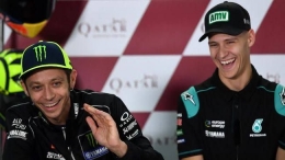 Rossi dan Quartararo dalam siaran pers | Foto CNN