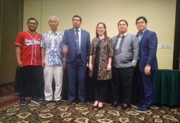Konferensi pers bersama Presiden IYPG dan AYPG, Ketua IAI dan perwakilan dari Taiwan, Filipina, Malaysia