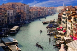 Ilustrasi Venesia, Italia (PIXABAY/Gellinger) | Kompas.com