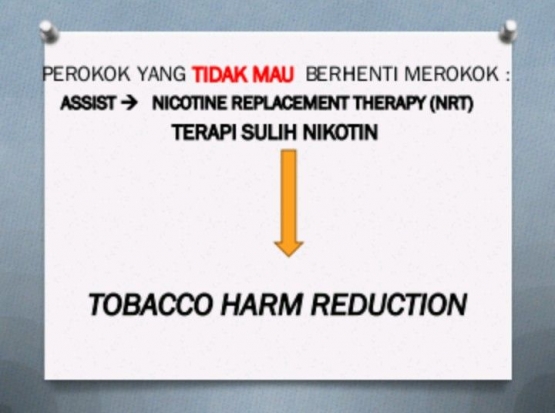Tobacco Harm Reduction untuk perokok (slide dr. Amaliya)