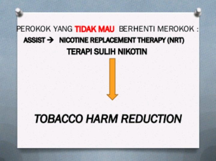 Tobacco Harm Reduction untuk perokok (slide dr. Amaliya)