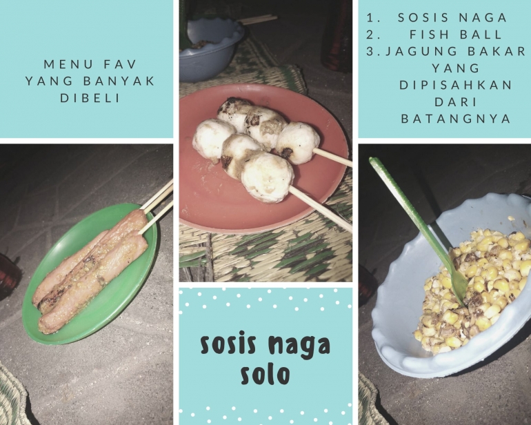 menu andalan Sosis Naga Solo (dokumen pribadi penulis)