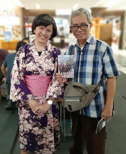 Aku dengan pak Dian Kelana, salah satu penulis senior dari Kompasiana | Dokumentasi pribadi