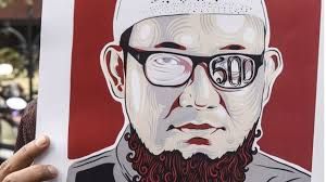 Novel Baswedan dituding memakai softlens pada matanya untuk merkayasa kasusnya/ bbc.com