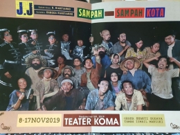 Teater Koma, J.J Sampah-Sampah Kota. dokpri