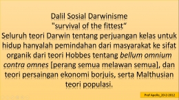Dialektika Sosial Darwinisme [1]