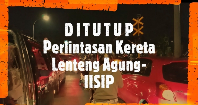 Perlintasan kereta Lenteng Agung-IISIP. Foto: isson khairul