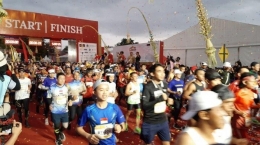 Borobudur Marathon, Minggu 17/11/2019 sesaat setelah dilepas (tribunjogja.com)