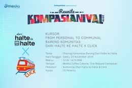 Kursor: From Personal to Communal bareng Komunitas Dari Halte ke Halte x Click