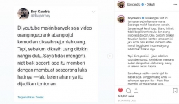 Unggahan Instagram Boy Candra | tangkapanlayar