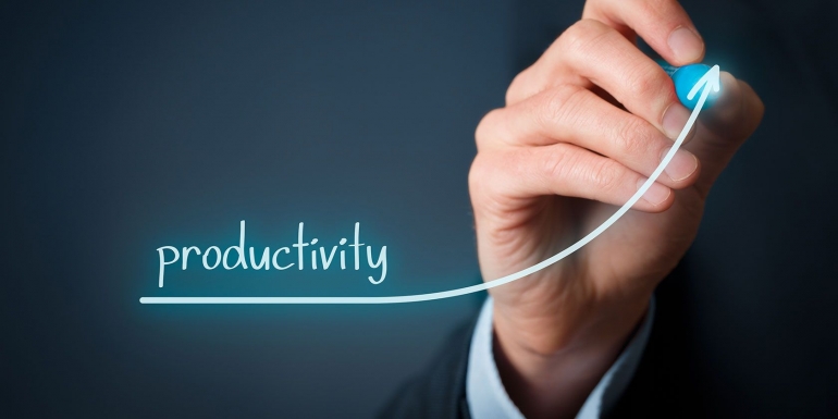 Ilustrasi produktivitas meningkat Sumber: firstlegal.com