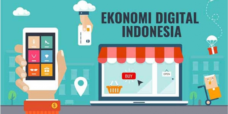 Poster Ekonomi Digital Indonesia | sumber gambar: elogistik.id