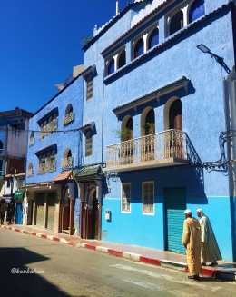 Bangunan biru di sekitar kota tua Chefchaouen | dokpri