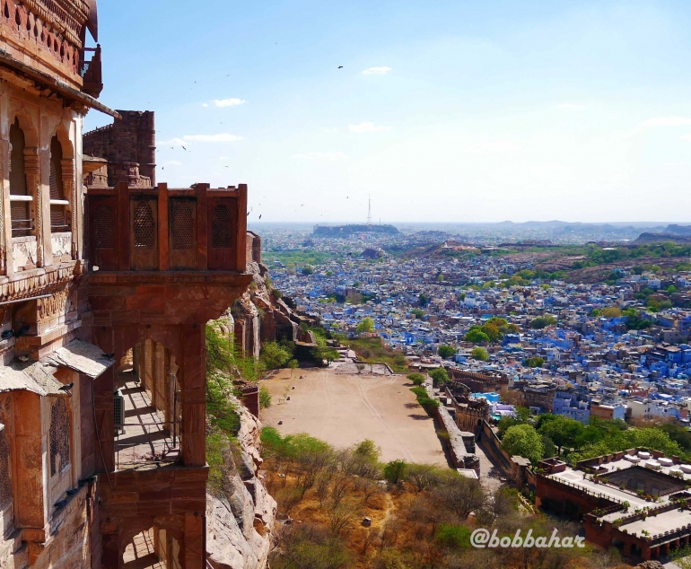 Blue City terlihat dari Mehrangarh Fort | dokpri