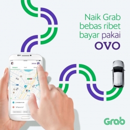 Naik Grab bebas ribet ya bayar pakai OVO (Foto: Grab ID)