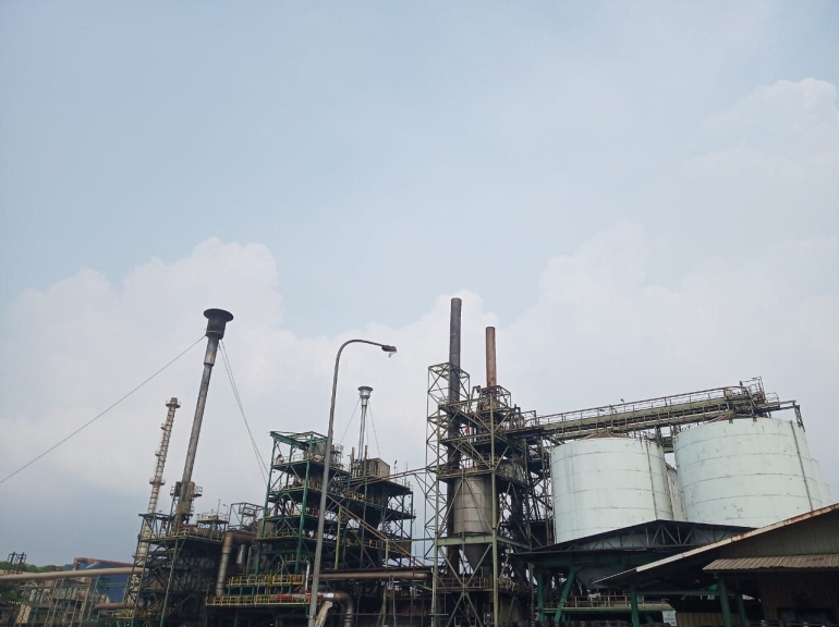Pabrik Cabot Indonesia di Kawasan Industri Krakatau Steel, Kota Cilegon, Banten.