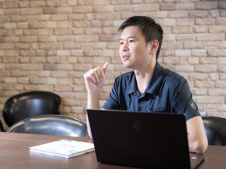 Derek Chen, Director of MSI Notebook Marketing Department. dok. MSI