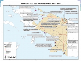 Proyek Strategis Provinsi Papua 2015-2019. Dok: Kementrian Bappenas 