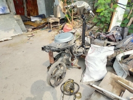 motor- motor yang sudah dipreteli oleh sindikat curanmor Jakarta (Dokumen Pribadi)