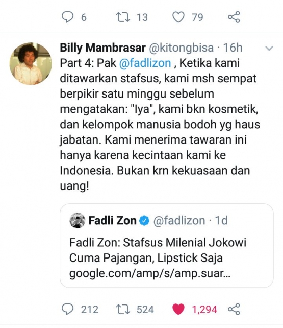 Tangkapan Layar Sumber akun @kitongbisa