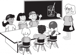 Ilustrasi Guru saat mengajar di depan kelas (pixabay)