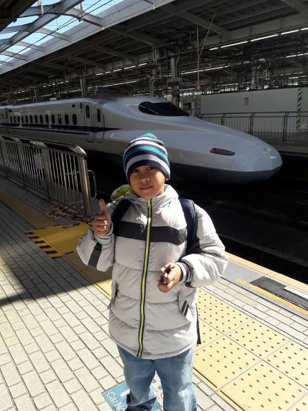 Asterix di depan Shinkansen | dokpri