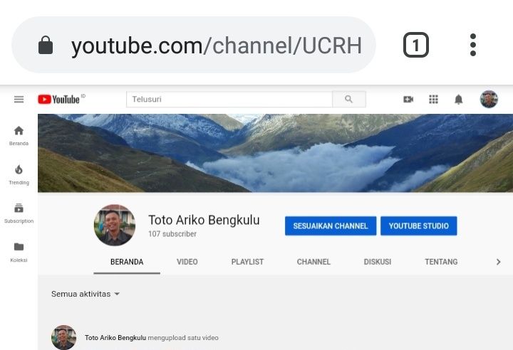 Yotube (Sumber: Dokumentasi pribadi)