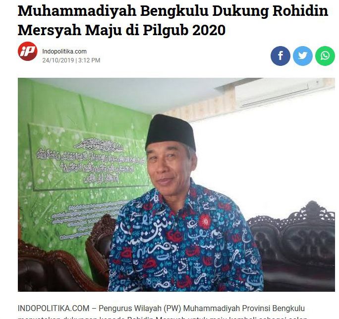 Fenomena Rohidin Mersyah Diminta Kembali Menjadi Gubernur Bengkulu ...