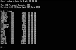 Tampilan IBM PC-DOS | komron.info
