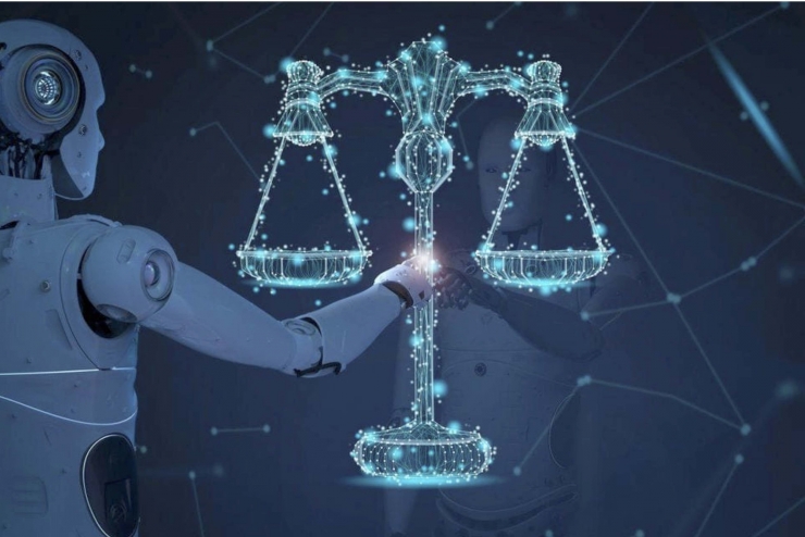 Ilustrasi AI untuk Pemberantasan Korupsi dan Penegakan Hukum (Foto : Anticorruptiondigest.com)