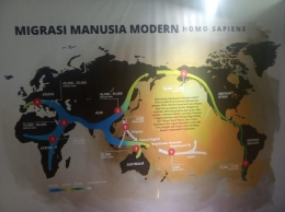 Di ambil dari dinding informasi pameran Asal Usul Orang Indonesia di Museum Nasional (dokpri)