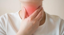 Ilustrasi sakit tenggorokan (Sumber: Leftose.com)